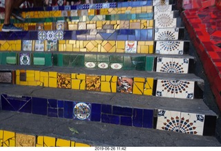 285 a0e. Rio de Janeiro - city tour Lapa Steps (Selarn's Staircase)