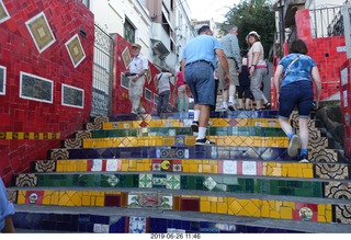297 a0e. Rio de Janeiro - city tour Lapa Steps (Selarn's Staircase)