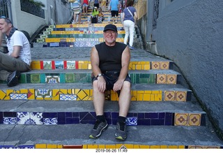 304 a0e. Rio de Janeiro - city tour Lapa Steps (Selarn's Staircase) + Adam