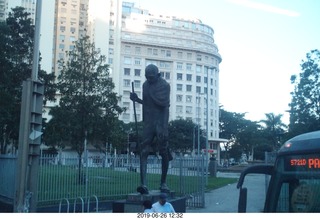 330 a0e. Rio de Janeiro - city tour - Mahatma Gandhi statue