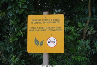 Iguazu Falls - sign