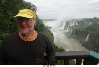 155 a0e. Iguazu Falls + Adam