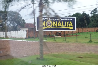 drive back to hotel - Monalisa sign