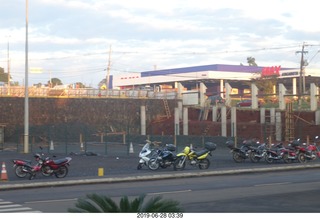 iguazu falls hotel - motorcycles across the street