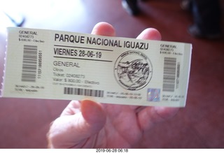25 a0e. Iguazu Falls - ticket
