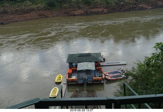 327 a0e. Iguazu Falls Macuco Boat Safari preparation