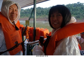 337 a0e. Iguazu Falls Macuco Boat Safari preparation