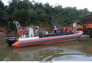 Iguazu Falls Macuco Boat Safari preparation - life vests