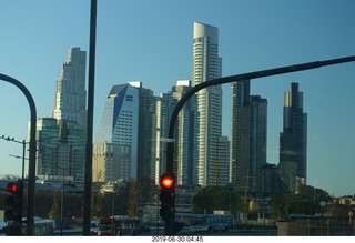 Buenos Aires - drive to airport - red light
