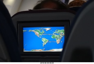 flight across Argentina - flight map