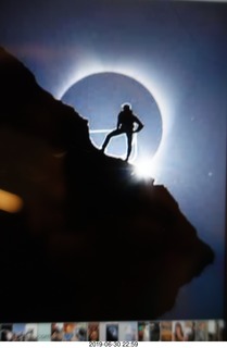 32 a0e. cool eclipse photo of climber in Oregon - not photoshopped, actually timed