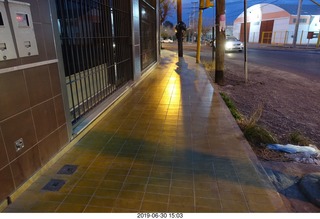 108 a0e. Argentina - San Juan walk - sidewalk