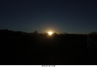 278 a0f. partial eclipse sunset