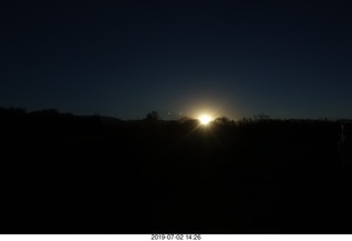 279 a0f. partial eclipse sunset
