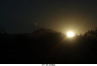 282 a0f. partial eclipse sunset
