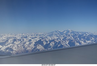 22 a0f. Argentina - flight San Juan to Santiago across the Andes - aerial