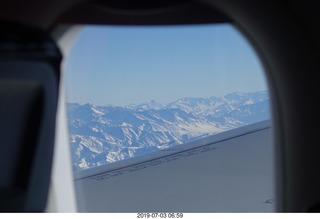 Argentina - flight San Juan to Santiago across the Andes - aerial
