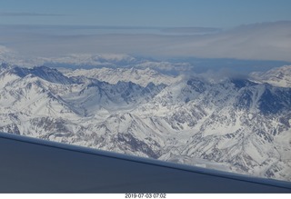 30 a0f. Argentina - flight San Juan to Santiago across the Andes - aerial