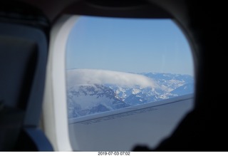 32 a0f. Argentina - flight San Juan to Santiago across the Andes - aerial