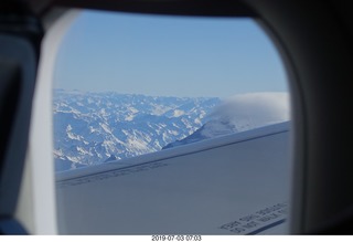 33 a0f. Argentina - flight San Juan to Santiago across the Andes - aerial