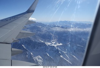 37 a0f. Argentina - flight San Juan to Santiago across the Andes - aerial