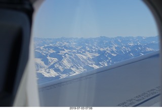 41 a0f. Argentina - flight San Juan to Santiago across the Andes - aerial