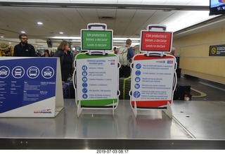 Chile - Santiago Airport - signs