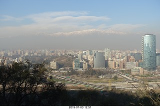 161 a0f. Chile - Santiago tour - mountaintop