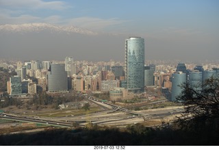 165 a0f. Chile - Santiago tour - mountaintop