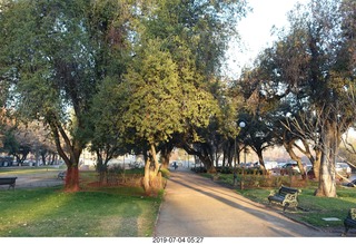 Chile - Santiago park - morning run
