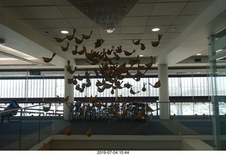 48 a0f. Chile - Santiago Airport - sculpture