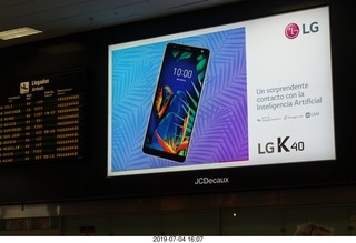 Peru - Lima Airport - cell phone ad