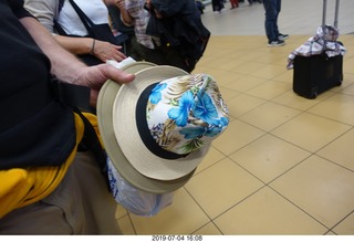 81 a0f. Peru - Lima Airport - two hats