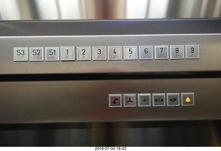 3 a0f. Peru - Lima - hotel elevator buttons