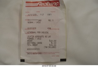 Redbanc receipt for friends in red bank, new jersey