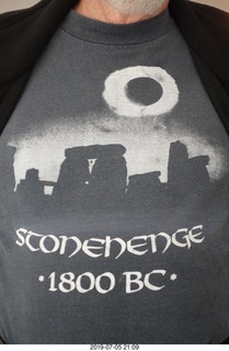 Peru - Lima - Donald's t-shirt for Stonehenge eclipse 1800 BC