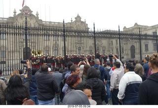 300 a0f. Peru - Lima tour - changing of the guard - cell phone photographers