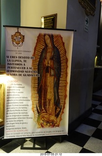 332 a0f. Peru - Lima tour - church sign