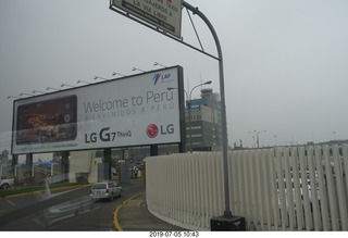 Peru - Lima - bus sign ADONAI