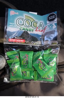 386 a0f. Peru - Cusco - coca leaf candy