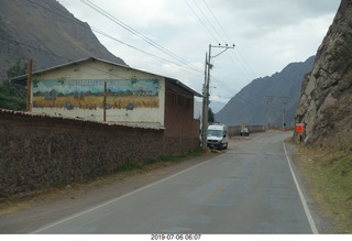 83 a0f. Peru - drive to Aguas Calientes Vistadome Train station