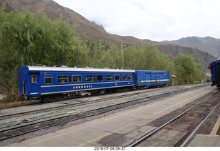 142 a0f. Peru - Aguas Calientes Vistadome Train station