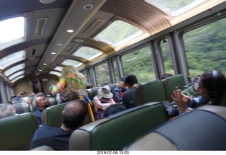 Peru - Vistadome Train ride back to Urubamba Valley