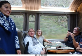 713 a0f. Peru - Vistadome Train ride back to Urubamba Valley