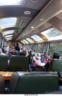 718 a0f. Peru - Vistadome Train ride back to Urubamba Valley