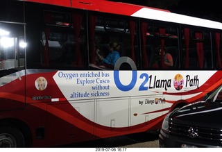 Peru - bus back to Aranwa Sacred Valley hotel