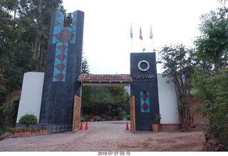 Peru - Aranwa Sacred Valley hotel - entrance