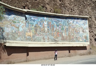 142 a0f. Peru - drive to cusco - mural