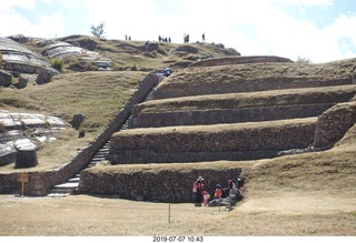 202 a0f. Peru - Sacsayhuaman fortress - stairs