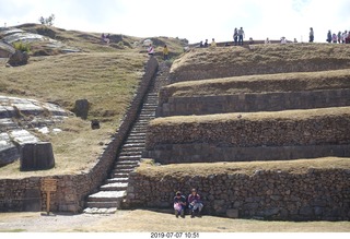 205 a0f. Peru - Sacsayhuaman fortress - stairs